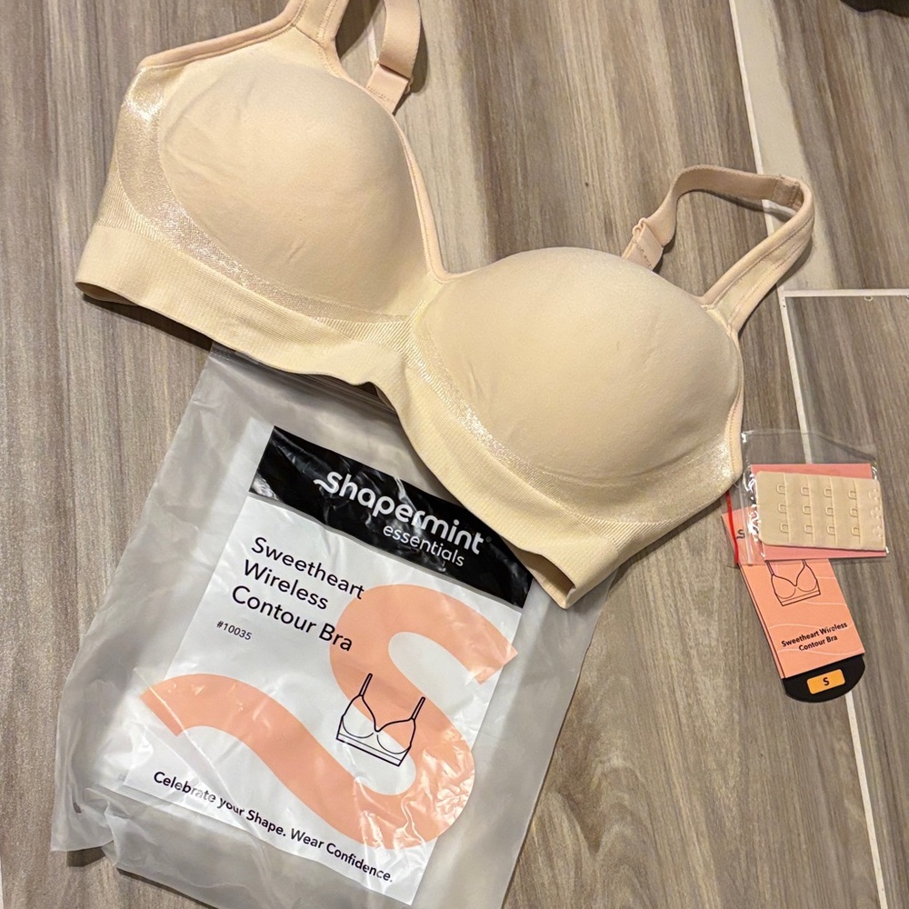 Shapermint Essentials Wireless Contour Bra - Cream